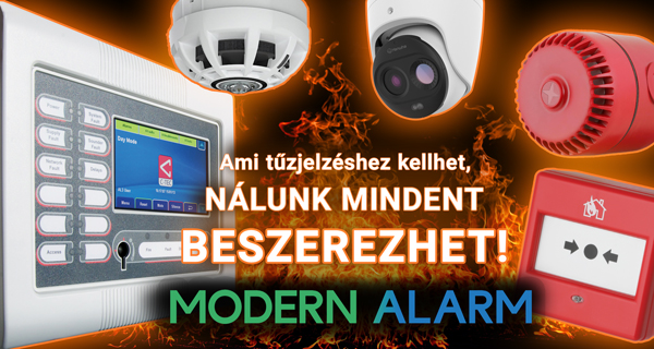 Tűzjelzéshez a Modern Alarmnál minden beszerezhető