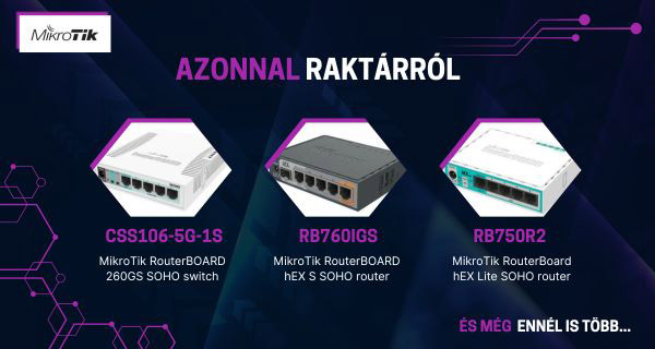 MikroTik SOHO hálózati megoldások
