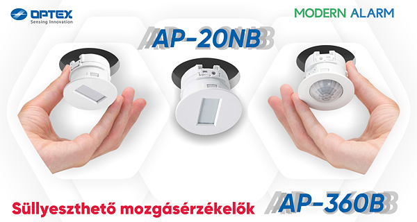 Hatékonyan apró és süllyeszthető mozgásérzékelők